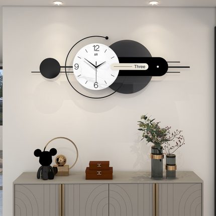 High-end and simple wall clock without drilling, a light luxury timepiece